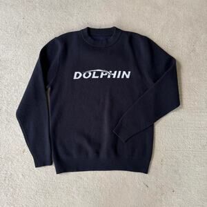 Men's L Dolphin Black & White Sweater